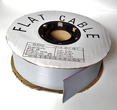 Pc Accessories - Connectors Pro 50P 1.27mm Idc Flat Ribbon Cable for 2.54mm Connectors, 50 Wire, 50C 100 Feet Spool