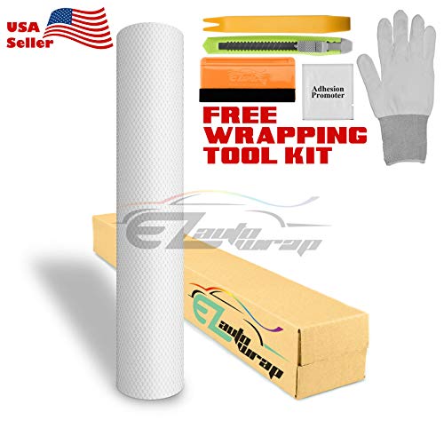 Free Tool Kit White One-Way Vision Perforated Print Media Vinyl Privacy Window Film Adhesive Glass Wrap Roll - 24"X60" (2Ft X 5Ft) #TOP1