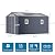 WELYAS Outdoor Storage Shed 10x10 FT, Metal Large Outside Tools House with Skylight Double Lockable Doors & Air Vent for Garden Patio Lawn Backyard to Store Bikes,Lawnmower,Garage,Dark Grey