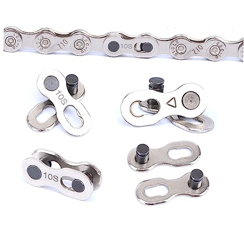 Anneome 10 Pair Bike Chain Buckle Chain Joints for Accessory Temporary Repair Missing Link