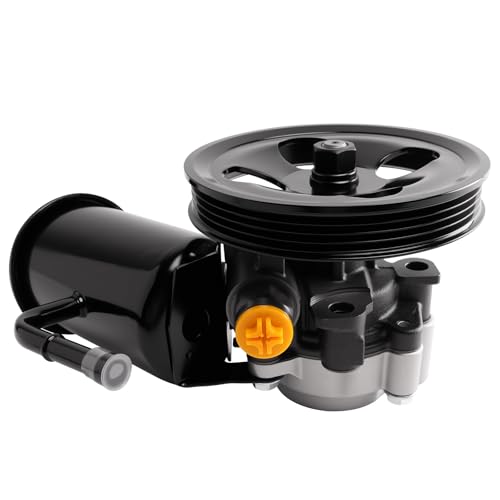 DWLDMLWC Power Steering Pump Assembly with Pulley & Reservoir, Compatible with 1995-2004 Toyota Tacoma V6 3.4L,1996-2002 4Runner V6 3.4L,1995-1998 T100 V6 3.4L,Replaces 21-5229 4432004030 4432004052