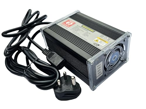 Image of 60V 6AMP Aluminium Heavy Duty Lithium Battery Charger for E-Bikes, Cut-Off Voltage 67.2V. with LED Percentage Indication, Over Load and Over Heat Protection.