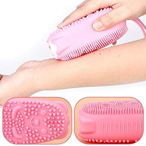 Eastern Club Silicone Scrubbing Brushes Massage Bubble Body Cleaner Silicone Bathroom 1Pcs (Multi Color)
