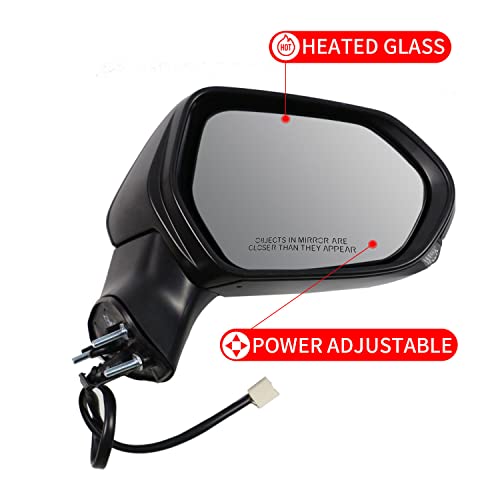 Marretoo for Toyota Camry Side Mirror Assembly Passenger Side 2024 2018 2019 2020 2021 2022 2023 2024 | Power | Heated | Turn Signal | (POWER+LAMP+HEAT, Passenger Side(RH)) Replaces TO1321367 by Marretoo - Image 3