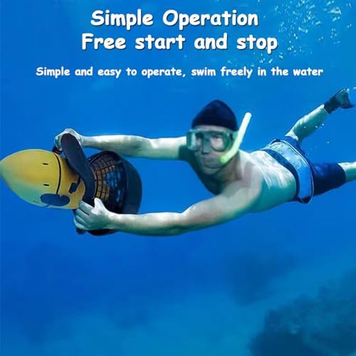 Underwater Sea Scooter for Adults - 500W Scuba Diving & Swimming Booster, Dual Speed Lead-Acid Battery Water Scooter for Lake, Ocean & Pool Exploration