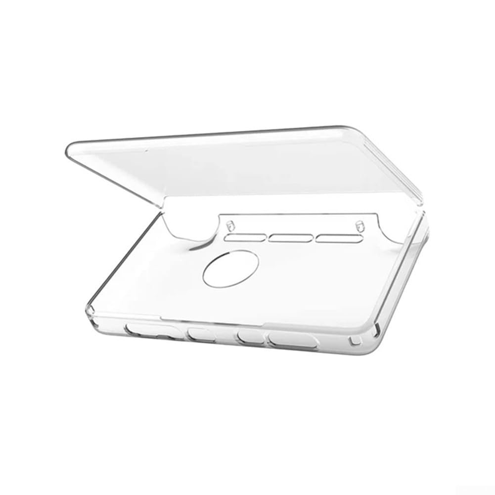 Transparente TPU-Schutzhülle für AYN-THOR Dual-Screen-Flip-Spielkonsole, kratzfeste, leichte Schale mit präziser Taste und Anschluss