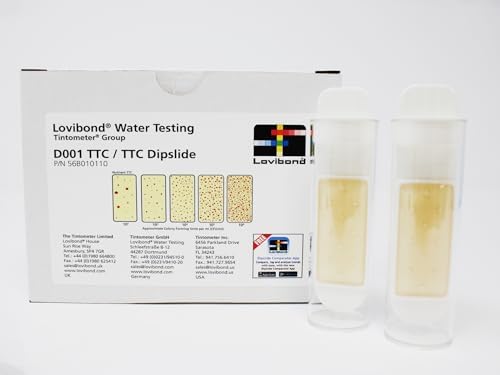 Lovibond 56B010110 Dipslide: D001 TTC/TTC, Total Viable Count (TVC) in Waters and Surfaces, 10/pk
