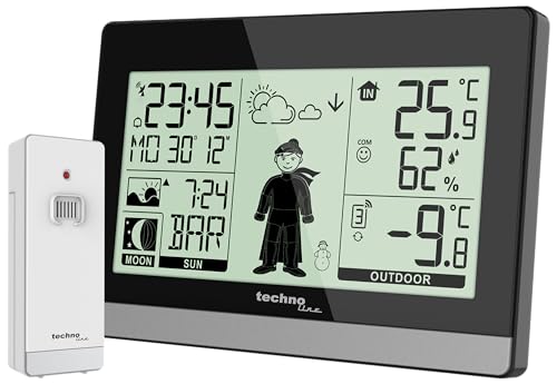 techno line Wetterstation WS9612 mit Vorhersage durch'Weather boy'