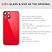 UooFide Back Rear Glass Cover Replacement Compatible with iPhone 14 6.1-Inches All Carriers +Pre-Installed Plate +Wireless Charging Coil Flex Cable +Flashlight +Microphone +Camera Frame +Tools (Red)