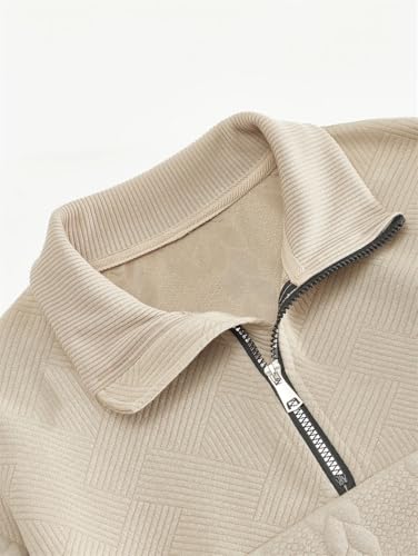 Men's Solid Color Casual Vintage V-Neck Zipper Stitching Large Size Long Sleeve Sweater3