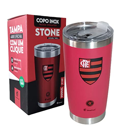 Copo Térmico Flamengo Stone Brasfoot