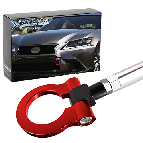 x xotic tech Sports Red Track Racing Style CNC Aluminum Tow Hook for 2006-up Lexus is, 2011-up CT, 2015-up RC