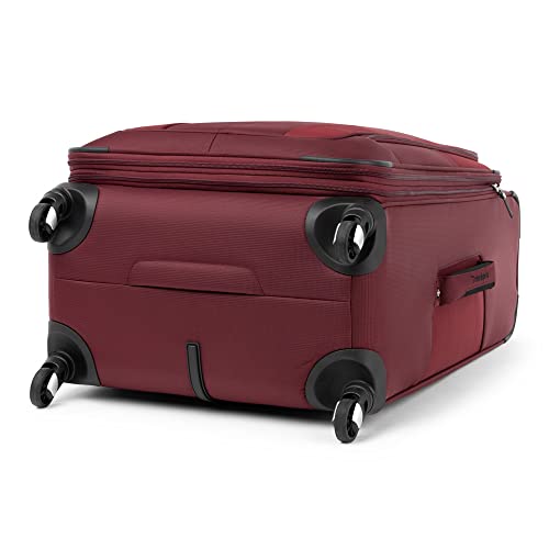 Travelpro Maxlite 5 Softside Expandable Luggage With 4 Spinner Wheels, Lightweight Suitcase, Men And Women, Burgundy, Checked-Medium 25-Inch #TOP5