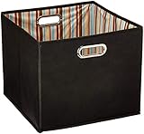 Alexi Ricci Black11Hx13Wx13D Folding Storage Bin Orginization with Style