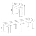 SelectionHome - Mesa de Comedor Consola Extensible hasta 301 cm, Acabado Blanco...