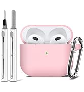 Ljusmicker AirPods 3rd Gen Case Cover with Cleaner Kit,Soft Silicone Protective Case for Apple Ai...
