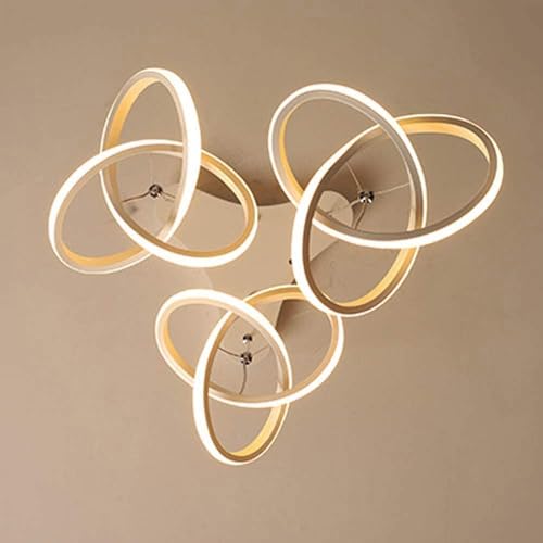 Lustre moderne LED à structure minimaliste blanche pour intérieur raffiné - 7