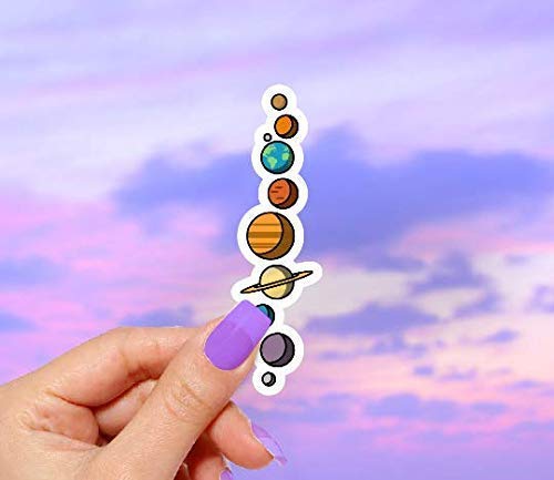 Planets Vinyl Sticker - for Laptops, Water Bottles and Cell Phones