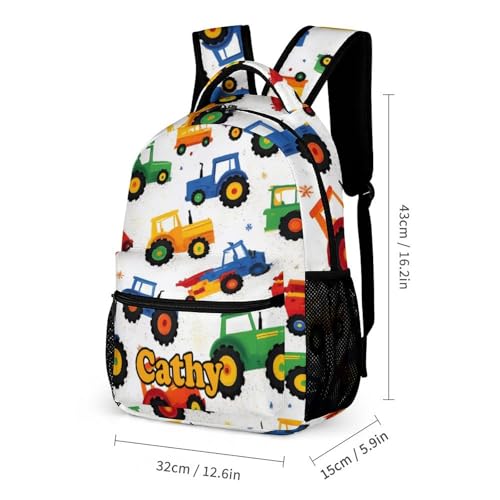 School Backpack Set for Girls Boys Tractor Elementary Primary Middle Bookbag with Lunch Box Pencil Case Back to School Gifts2