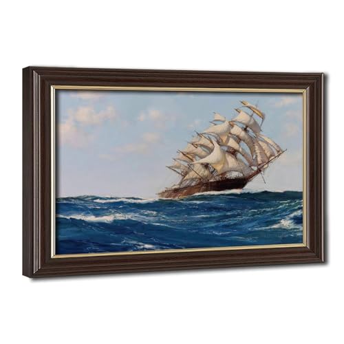The Maitland impression sur toile pour habiller un mur blanc tableau marine Dawson
