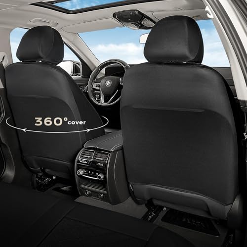 Image of Coverado Car Seat Covers, Front Seat Covers, 2 Front Automotive Seat Cover, Mesh Breathable Seat Protectors, Universal Fit for Most Cars
