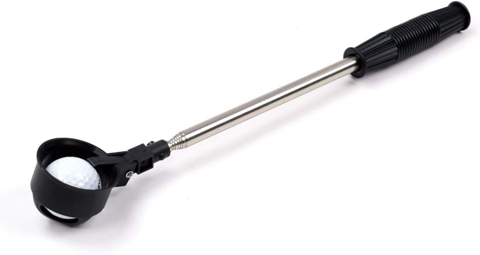 HOW TRUE Retractable Golf Ball Picker Stainless Golf Ball Pick Up Retriever Grabber Telescopic Extendable Golf Ball Retriever for Water