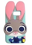 Samsung Galaxy S7 Case Back Cover Soft Silicone Cute Lovely Rabbit Bunny Design 3D Cartoon Gift for Girls Teens Kids (Samsung Galaxy S7)