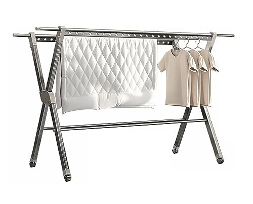 Étendoir à linge pliable pour éviter l'encombrement intérieur