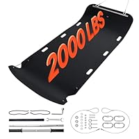 VEVOR Hirschschlitten, 280x117,5 cm, HDPE-Mehrzweckschlitten, Tragkraft 907 kg, manuelles Ziehen, Abschleppen kompatibel mit ATV-UTV-Traktor, Transportermatte für Garten, Eisfischen, Holz