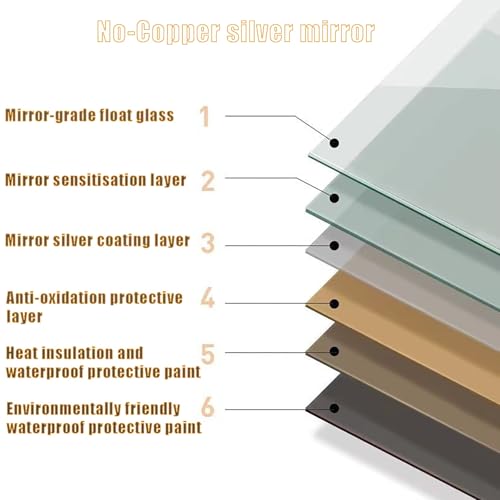 Miroir de salle de bain antibuée avec éclairage LED variable 50x80cm - 8