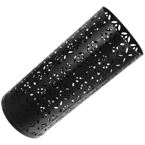 Porte-parapluie en fer noir creux porte-ombrelles de maison moderne