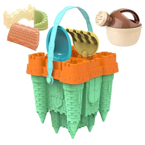 Sommer--Sandspielzeug – reisefreundliches kreatives Schloss-Set, robuster Netz-Aufbewahrungsrucksack, lustiges Outdoor-Spielset | Kinder Erwachsene Familie Urlaub Aktivität Unverzichtbares Zubeh