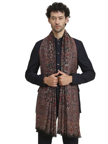 Zamour Large Kani Weave Indian Traditional Kashmiri Prayer Shawl Wrap