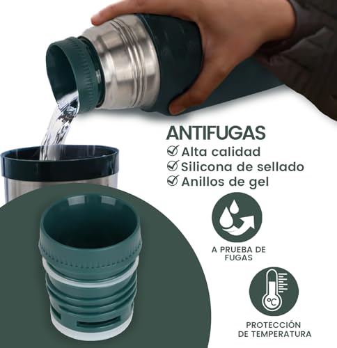 Miniatura 4 de Tapón Cebador De Repuesto Para Termo, Tapón Térmico Para Botella Stanley Clásica Compatible Con 473 Ml, 750 Ml, 1l, 1.4l, 1.9l , Incluye Set De Juntas De Silicona Verde