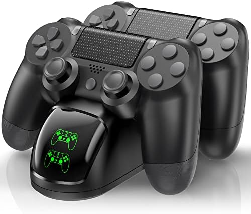PS4 Controller Charger Dock Station, PS4 Controller Charger Station for Playstation 4 Controller, PS4 Remote Charging Station with Fast-Charging Port, Replacement for Playstation 4 Controller Charger