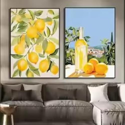 Peinture murale abstraite sur toile decoration d'interieur salon 50x70cm