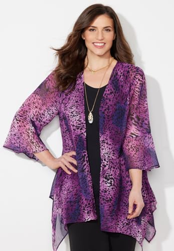 Catherines Women's Plus Size Seasonless Cascade wrap4