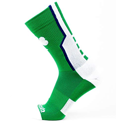 Irish Themed 3 Piece Sport Performance Socks Bundle, Multicolor - Navy/Green/White, One Size, St Patricks Day4