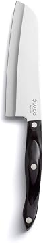 Cutco Cutlery Model 1766 Santoku Knife. 7.0" High Carbon Stainless Straight Edge Blade.5.6" Classic Brown Handle sometimes Called "black" In Factory-sealed Plastic Bag.