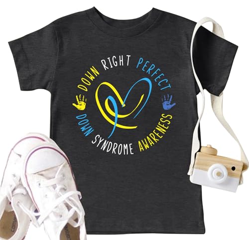 Image of Down Syndrome Awareness Shirts for Toddlers Boys Girls: World Down Syndrome Day Shirt Kids National Down Syndrome Gifts