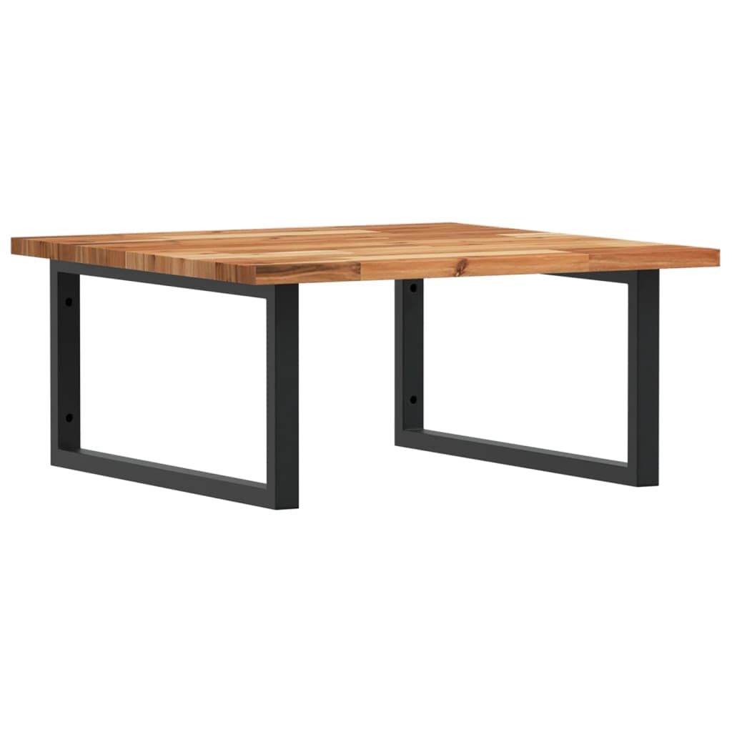 Scaffale da parete per lavandino, in legno di acacia, 60 x 60 cm