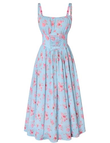 Scarlet Darkness Floral Dress for Women 2026 Corset Milkmaid Dresses
