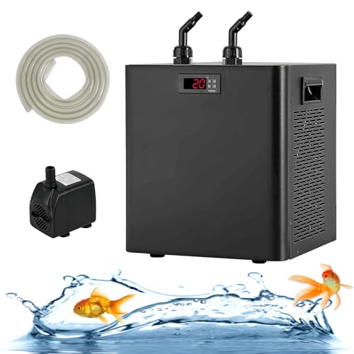 Enfriador de acuario para peceras, solución de refrigeración eficiente para control de temperatura del agua en tanques de 160 L a 500 L, funcionamiento silencioso para uso en baños de hielo