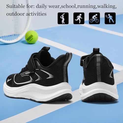 Image of JMFCHI Boys Girls Kids Sneakers Knitted Mesh Running Tennis Athletic Shoes | Breathable,Lightweight,Comfortable,Non-slip,Easy wear,Casual fashion,Indoor outdoor,Gym sport,Daily play,Little /Big Kid