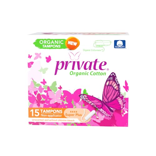 Private organic Tampon without applicator Super plus 15