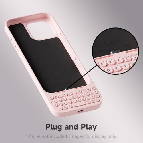 Étui de clavier Akko MetaKey pour iPhone 16 Pro Max rose saisie précise - 5