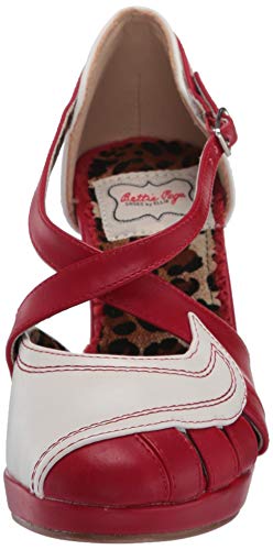 Bettie Page BP401-ANGIE Pump, red, 6 M US2