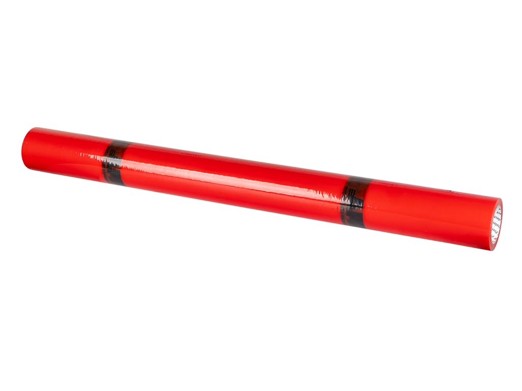 APP Protect - Film fenetre autocollant | Ruban de masquage peinture carrosserie | Parfait pour pare brise, vitre cassée | Protection eau et poussière | 1,15m x 50m | Rouge