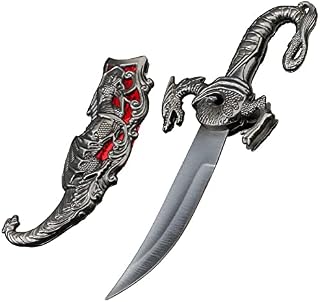 9" Fantasy Dueling Dragons Blade Long Fighting Decorative Display