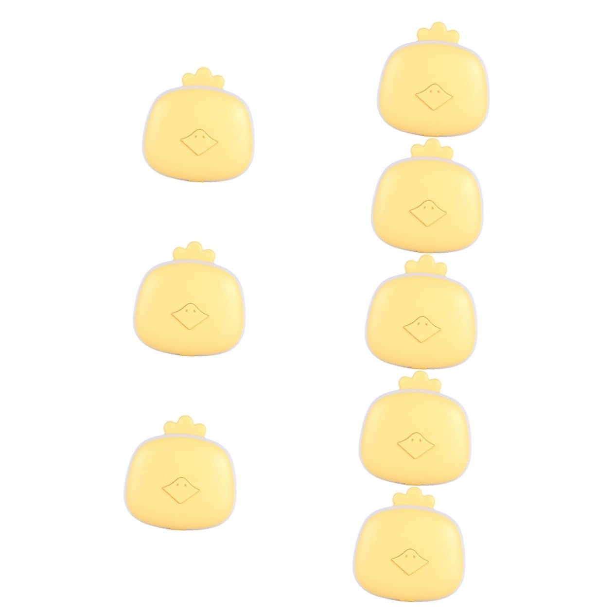 BESPORTBLE 8 Pièces Chauffe-Mains Chauffe-Main léger Main Rechargeable radiateur portatif Rechargeable chaufferette Main USB Portable Miroir de Dessin animé réchauffeur de Mains Abdos Yellow